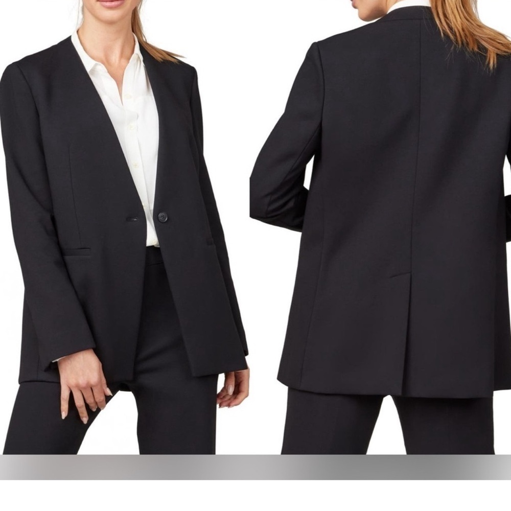Spanx The Perfect Collarless Women's Black Blazer